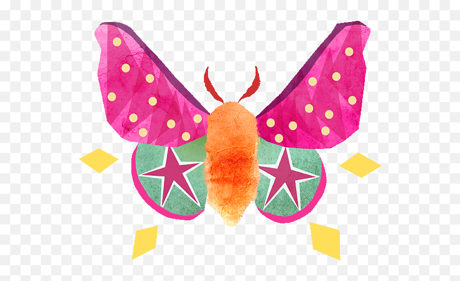 Midnight Moth Bedtime Stickers By Crystal Smith Emoji,Animated Emoticon Big Insect