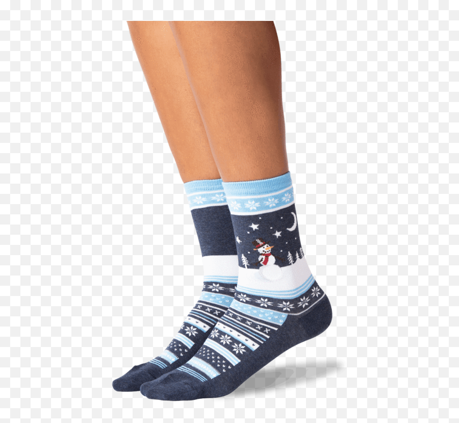 Womenu0027s Snowman Scene Crew Socks U2013 Hotsox Emoji,Snowman Emoji Shopify