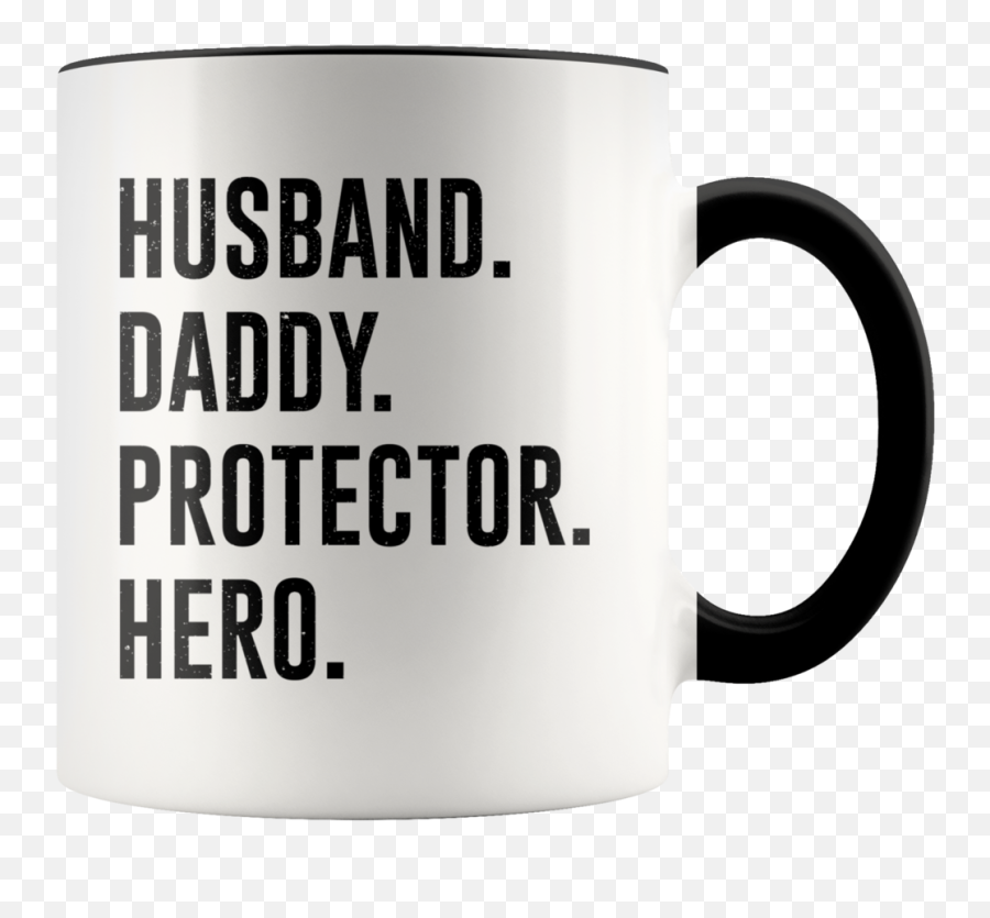 Husband Daddy Protector Hero Coffee Mug Funny Gifts Emoji,Emotion Cup Holder