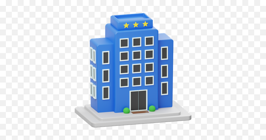 Premium Three Star Hotel 3d Illustration Download In Png Emoji,Google Sheets Hotel Emoji