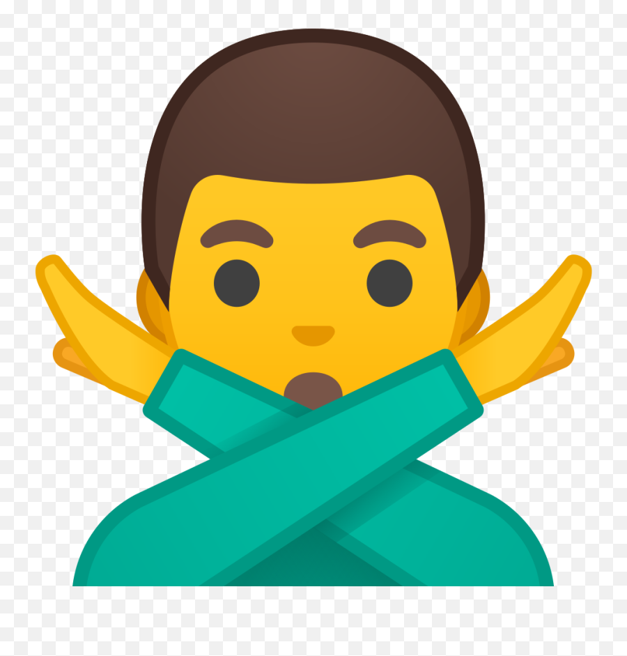 Man Gesturing No Emoji Meaning,Hear No Evil Emoji