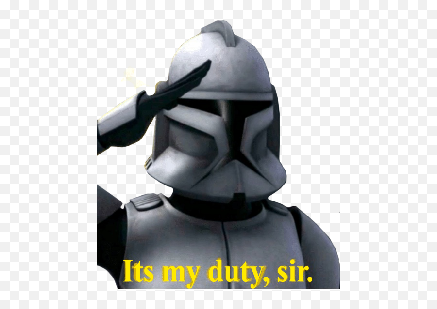 Itu0027s My Duty Sir Di 2020 - Clone Wars Clone Trooper Denal Emoji,Darth Vader Emoji