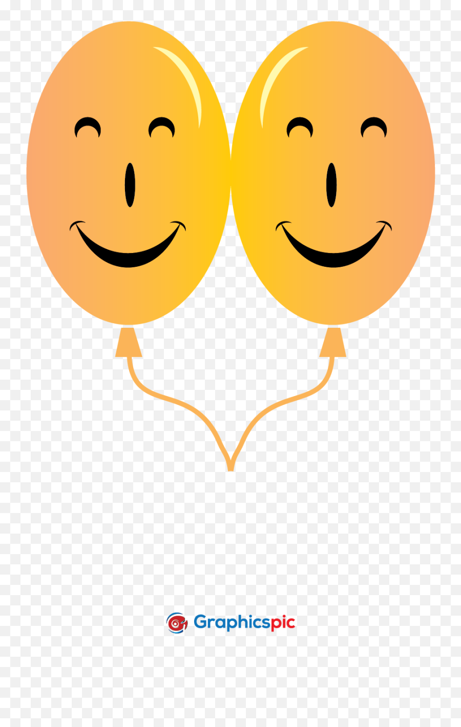 Background Of Smiling Balloons U2013 Free Vector - Graphics Pic Happy Emoji,Emoticon Balloons