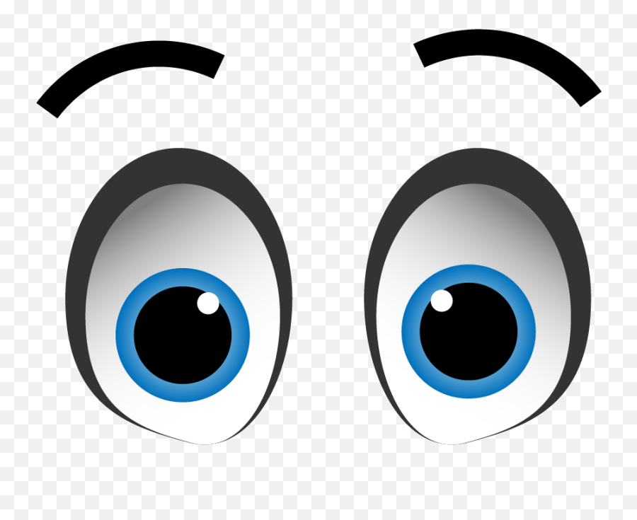11 Expression Cartoon Eyes With Transparent Background - Dot Emoji,Starry Eyes Emoji