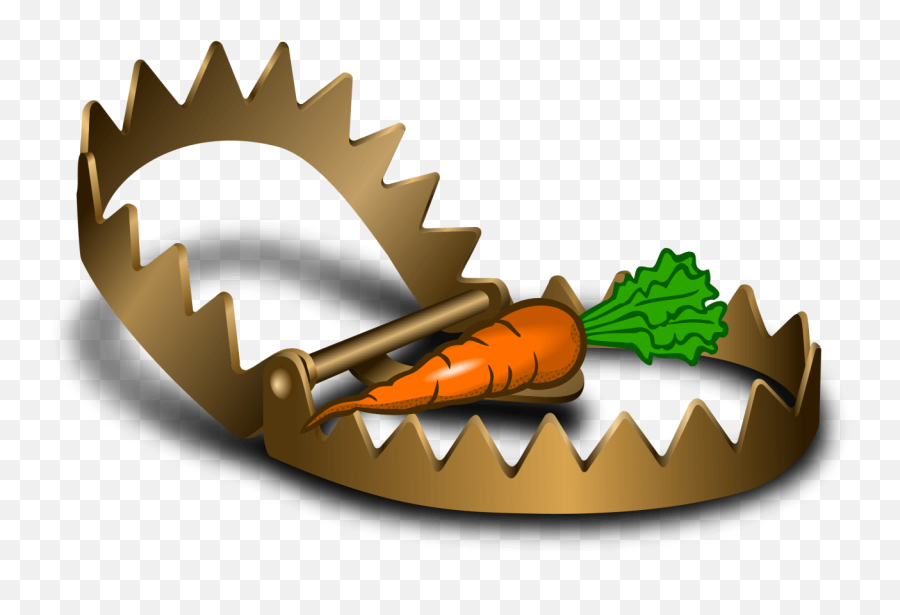 That Dividend Carrot Looks Nice But Ignore The Debt - Snare Bear Trap Png Emoji,Venus Fly Trap Emoji