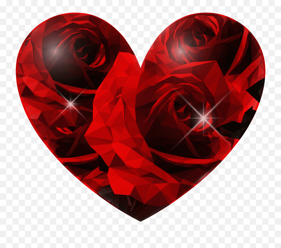 Rose Heart Png Clip Art Image - Rose Heart Emoji,Rose Emoji Art