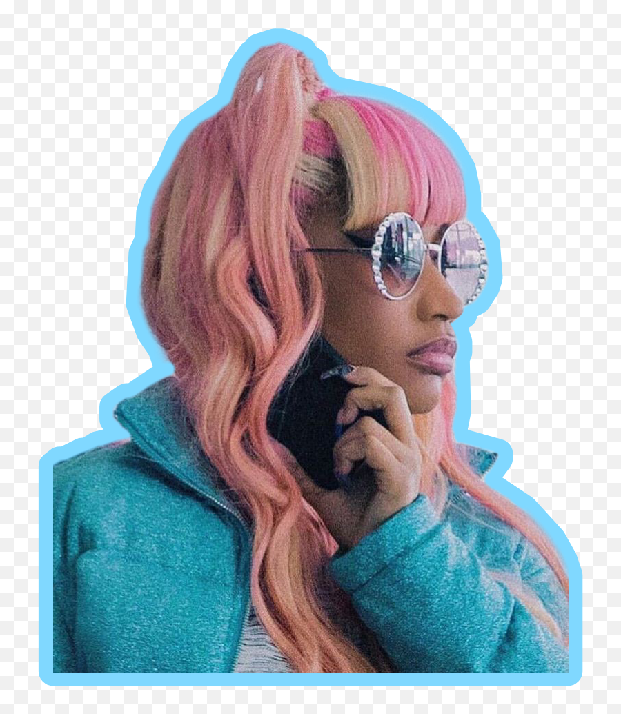 Nickiminaj Nicki Minaj Barbie Sticker By Ivy - Nicki Minaj Blue Aesthetic Emoji,Nicki Minaj Emoji