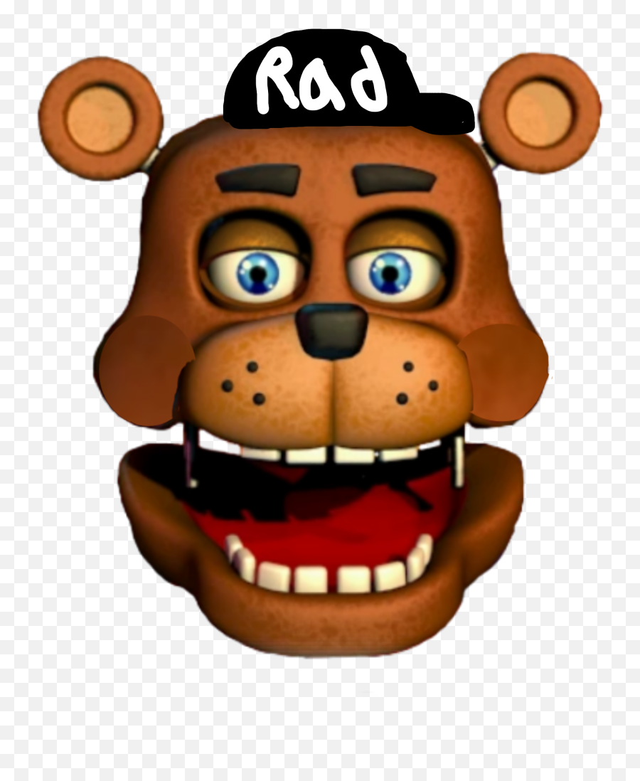 Fnaf Cool Guy Head Sticker - Freddy Face Transparent Fnaf Emoji,Cool Guy Emoji Meme