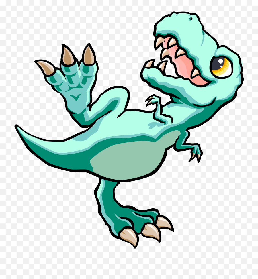 Tyrannosaurus Dancing Clipart - Gambar Dinosaurus T Rex Kartun Emoji,T Rex Emoji