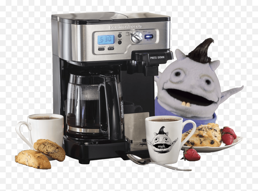 Hamilton Beach K - Cup Flexbrew Refurbished Drip Coffee Maker Emoji,Emoticon Coffee Machine