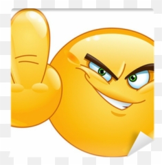 Middle Finger Emoticon Wall Mural U2022 Pixers U2022 We Live To Change - Esta Va Para Emoji,Finger Emoticon