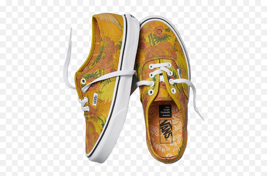 Niche Moodboard Yellow Vans Shoes - Collection Vans Van Gogh Emoji,Emoji Shoes Vans