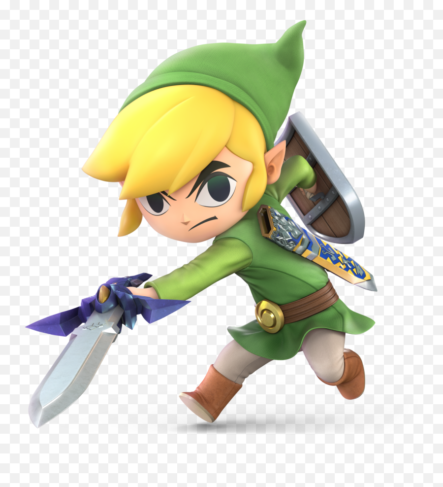 Toon Link - Toon Link Legend Of Zelda Emoji,Triforce Heroes Throw! Emoticon