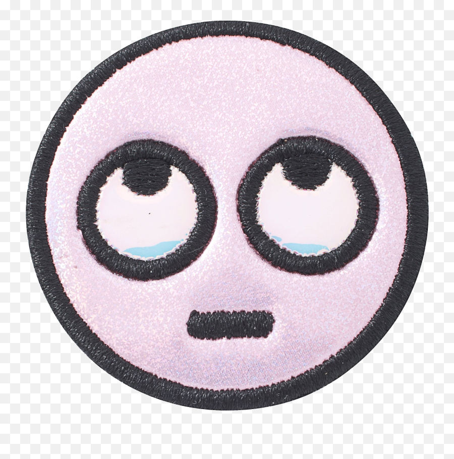 Puffy Rolling Eye Patch - Dot Emoji,Eye Rolling Emoji