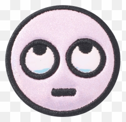 Puffy Rolling Eye Patch - Dot Emoji,Eye Rolling Emoji