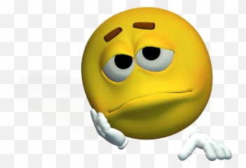 Smiley With Sad Thoughtful Face - Emoticon Gak Bisa Tidur Emoji,Lonely Labeled Emoticon Image