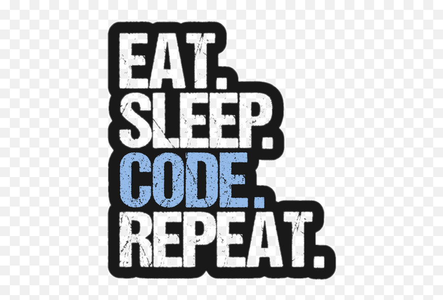 Eat Sleep Code Repeat Sticker By Nguyn Hin Mai - Language Emoji,Repeat Emoji