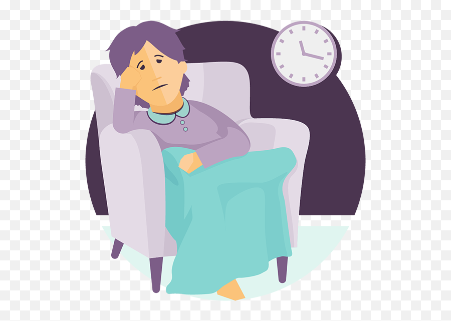 Clipart Bed Afternoon Nap Clipart Bed - Sleep In Chair Cartoon Emoji,Insomnia Emoji