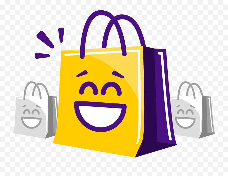Thankya - Happy Emoji,Brown Bag Emoticon