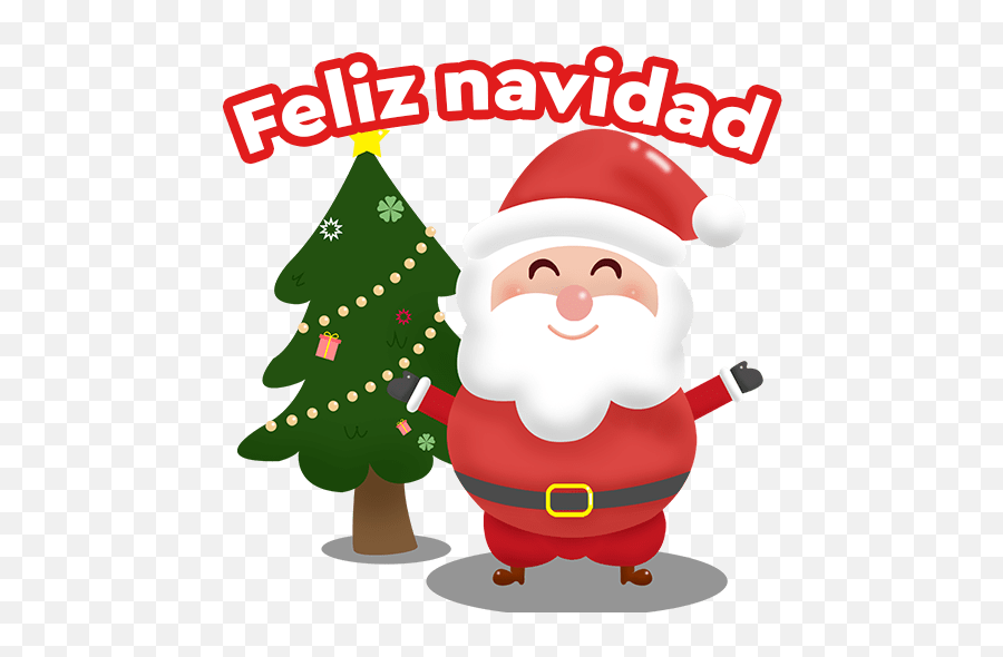 Navidad Tierna - Dibujo Animado De Santa Claus Emoji,Emoji De Santa Claus