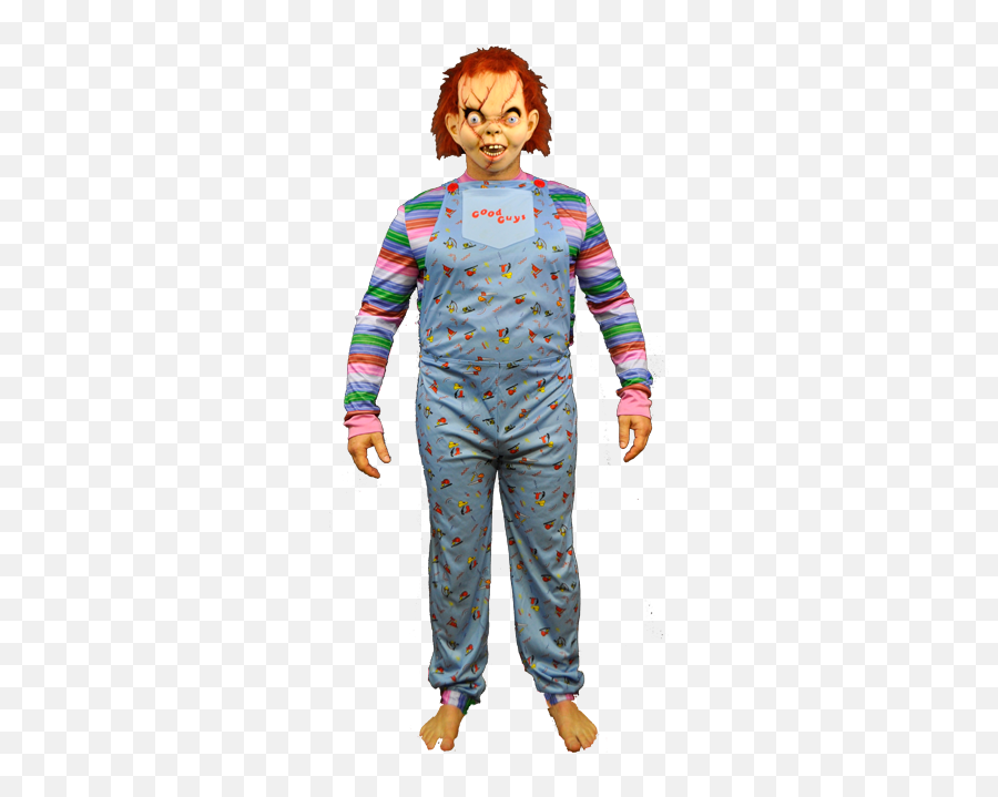 Childs Play 2 Adult Deluxe Good Guy Halloween Costume Fast - Chucky Costume For Adults Emoji,Emoji Adult Halloween Costumes