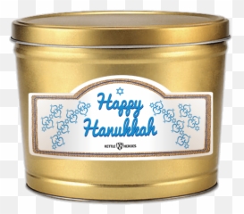 Happy Hanukkah Popcorn Gift Tin - Tin Emoji,Hanukkah Emoticons For Twitter