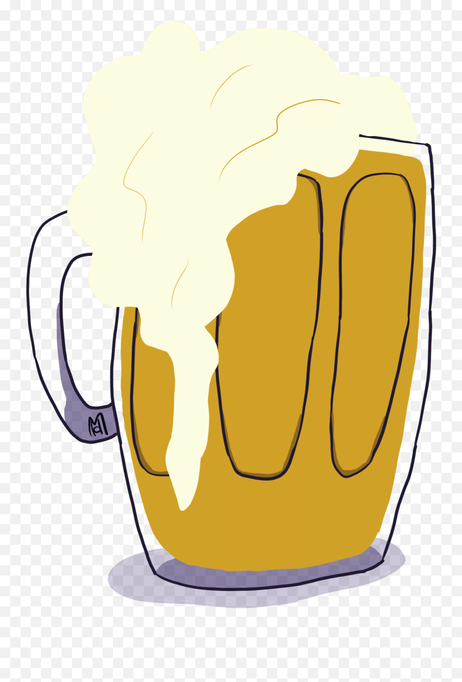 I Doodled A Full Beer Mug A While Back - Serveware Emoji,Chaps Emoji