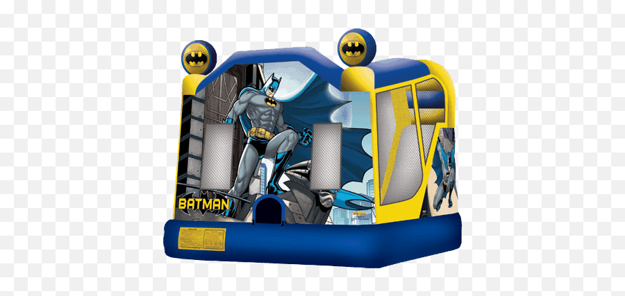 Inflatable Water Slides New York Clownscom - Batman Combo Jumping Castle Emoji,Super Heroes Con Emojis