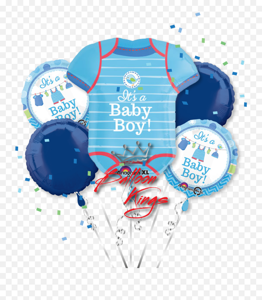 Its A Boy Onesie Bouquet - Balloons Its A Bou Emoji,Girls Emoji Onesie