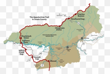 Appalachian Trail - Appalachian Trail Great Smoky Mountains Map Emoji,Hiker On A Mountain Emojis
