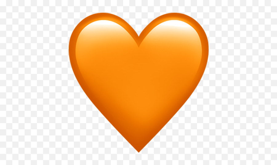 Aesthetic Png Yellow Femojis - Orange Heart Emoji Transparent,Aesthetic Emoji