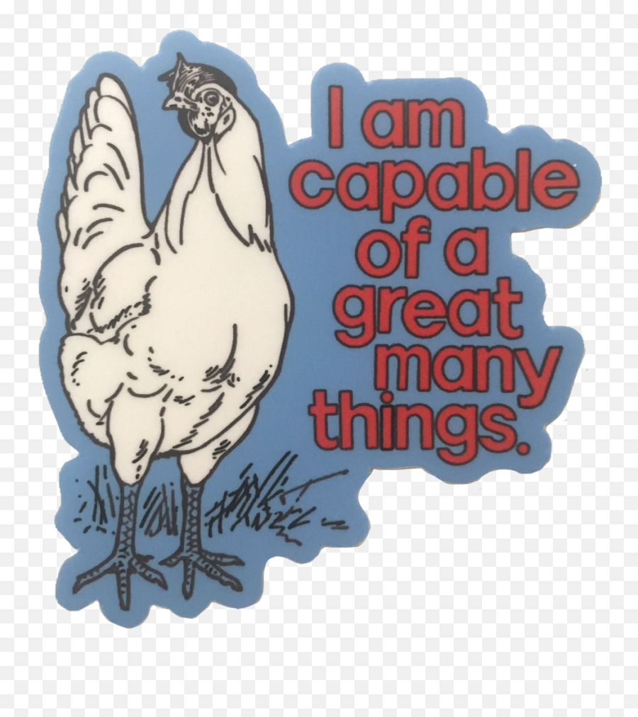 The Positive Chicken Sticker - Comb Emoji,Facebook Emotions Chickens