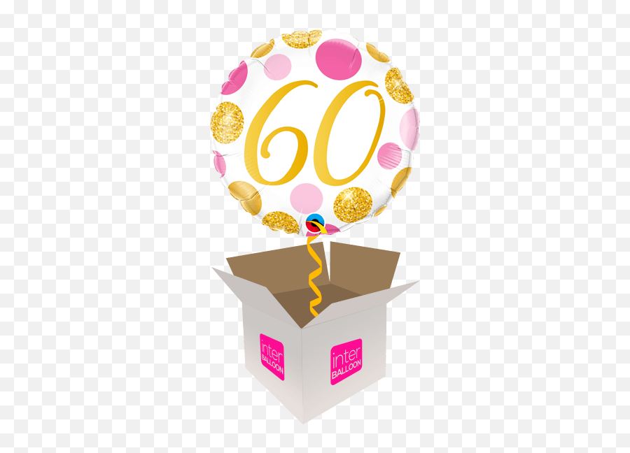 60 Pink U0026 Gold Dots - Transparent Happy 50th Birthday Png 60th Pink And Gold Dots Emoji,Adult Happy Birthday Emojis