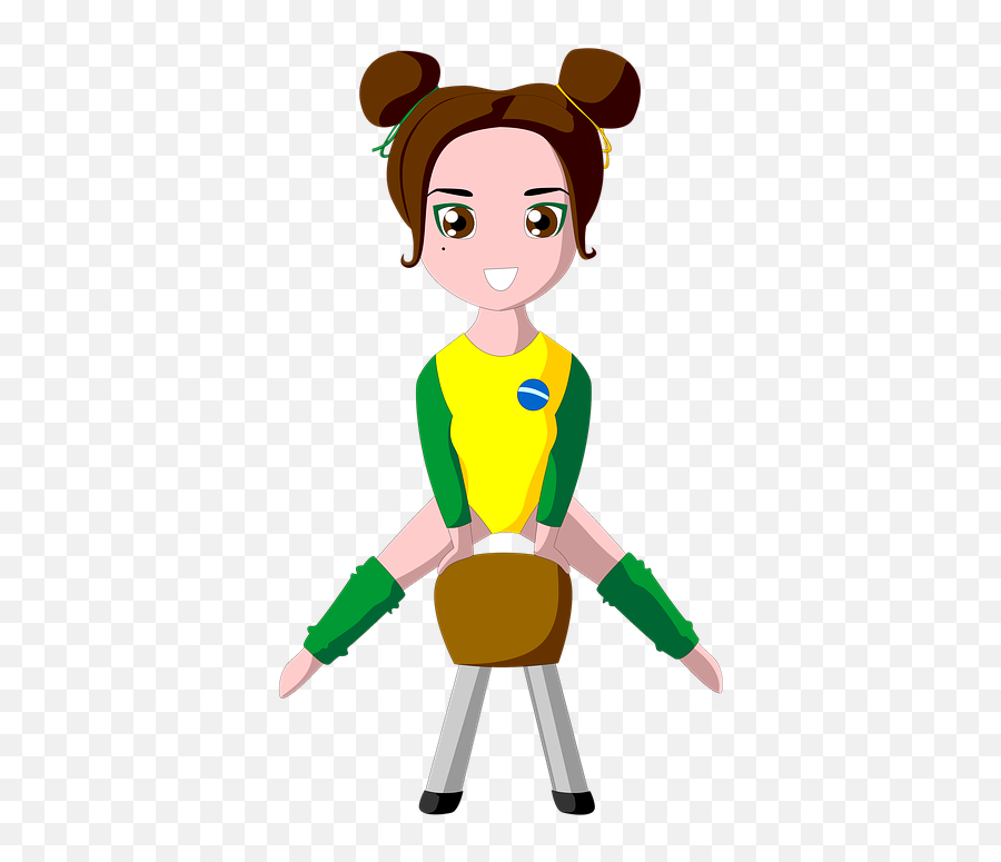 Athlete Gymnastics Girl Gymnast Emoji,Brazilian Gymnast Emotions