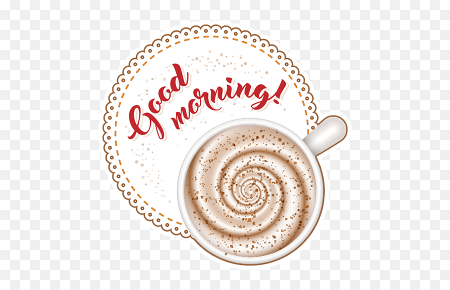 Good Morning 1 By Marcossoft - Sticker Maker For Whatsapp Emoji,Morning Coffee Emoji