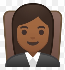 Woman Judge Medium Dark Skin Tone Free Icon Of Noto Emoji,Darkskin Emoji Shrugging