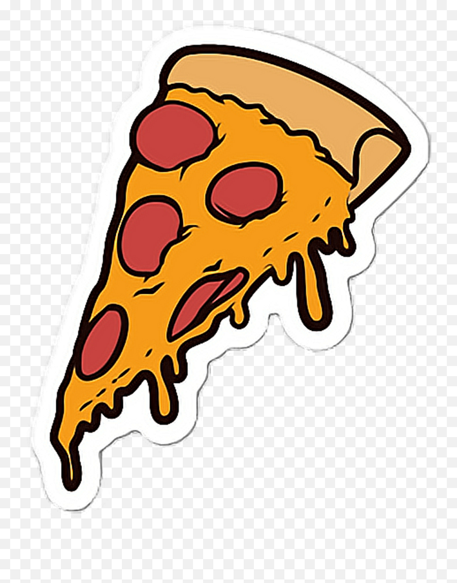Pizza Emoji Emojis Emojisticker Emojiwhatsapp Emojiedit - Food Sticker,Cartoon Emoji