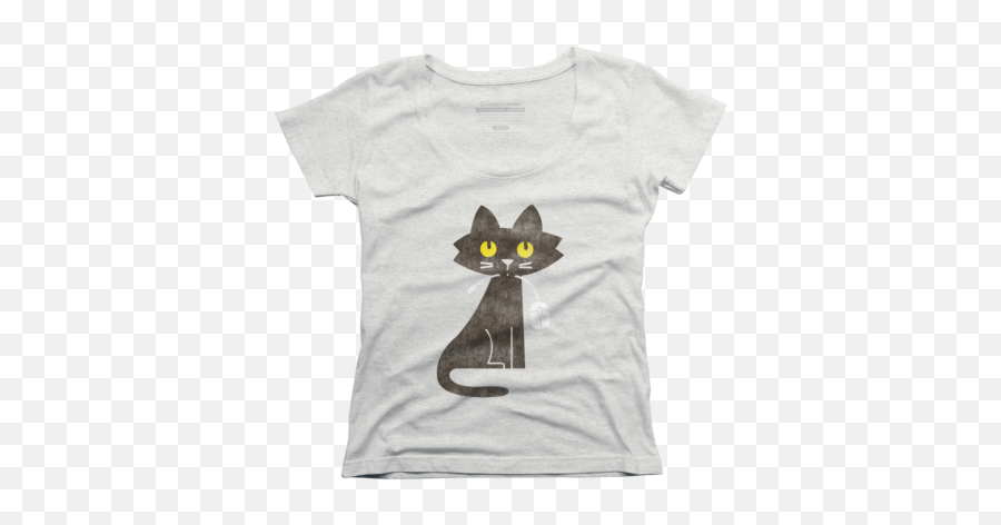 Geek Womenu0027s Scoop Neck T - Shirts Design By Humans Emoji,Pounce Cat Japanese Emoticon