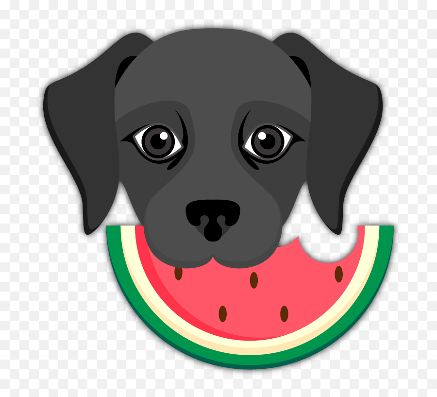 Black Labrador Emoji - Black Dog Emoji,Melon Emoji