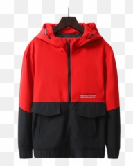 Mens Hooded Windbreaker Jackets Large Size Patchwork Emoji,Emoticon Fip Hop