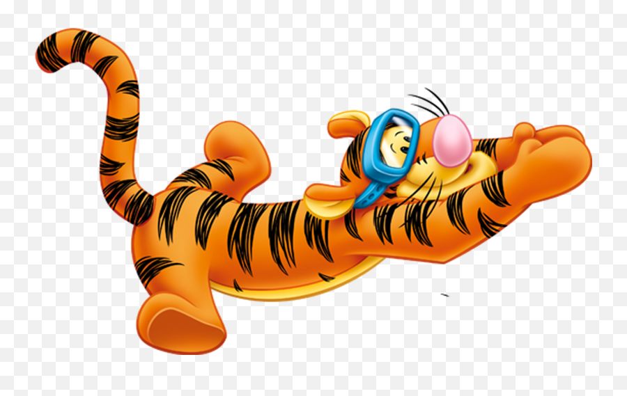 Swimming Tigger Winnie The Pooh Png - Tiger Winnie Pooh Png Emoji,Tigger Emoji