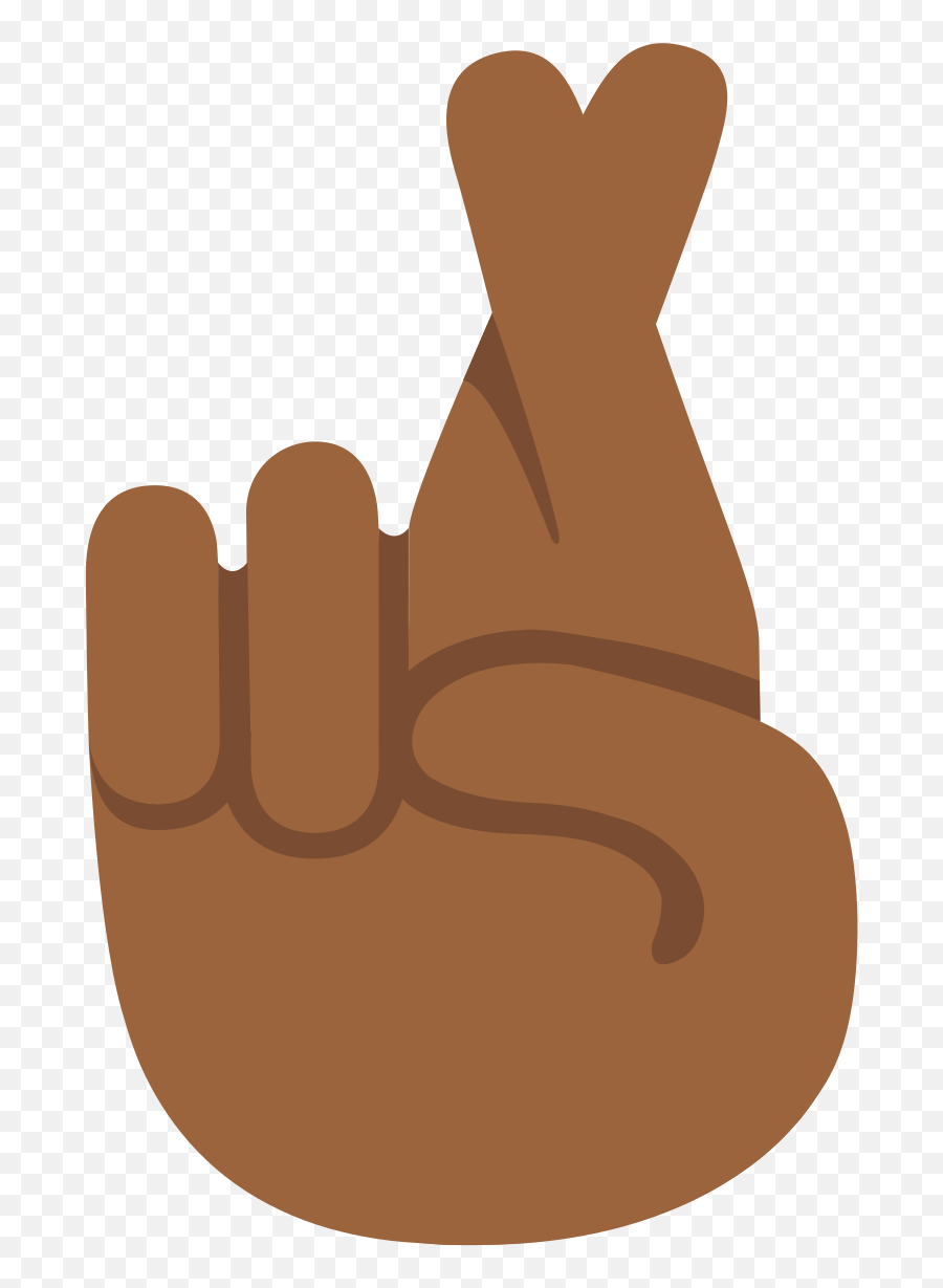 Fileemoji U1f91e 1f3fesvg - Wikimedia Commons Black Fingers Crossed Emoji,Finger Crossed Emoji