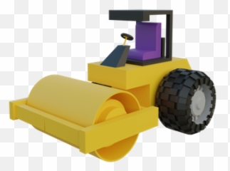 Premium Road Roller 3d Illustration Download In Png Obj Or Emoji,Bulldozer Emoji