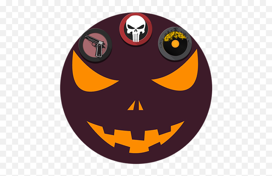 Scary Halloween Brown Pumpkin Theme U2013 Appar På Google Play - Punisher Skull Emoji,Jackolantern Emoticon