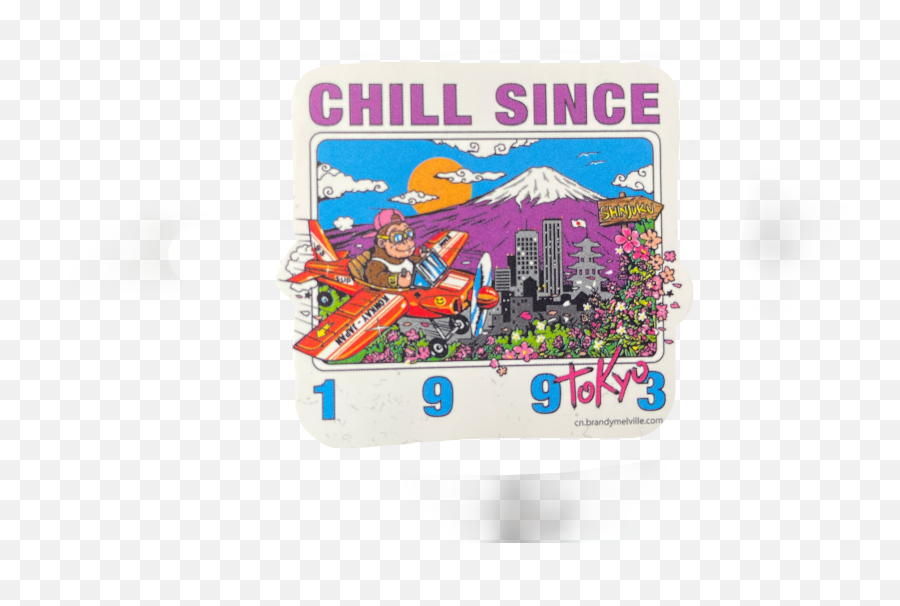 Brandy Melville Sticker - Chill Since 199e Tokyo Sticker Emoji,Emoji Keychain Brandy Melville