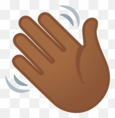 Medium - Waving Hand Silhouette Emoji,Shaking Finger Emoji