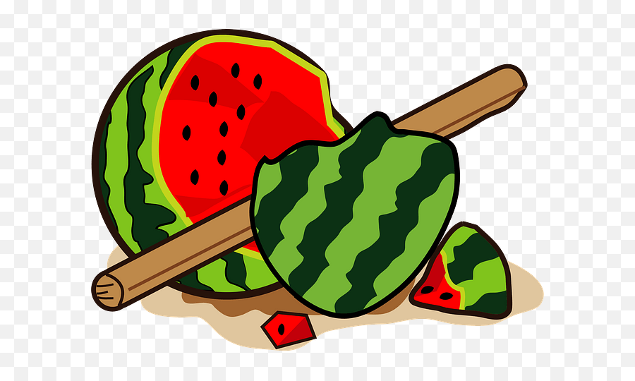 Suikawari Watermelon Clipart - Fruit Emoji,Blindfolded Emoji