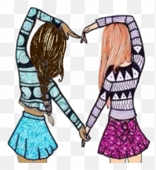 Friends Sticker - Elsa And Anna Bff Emoji,Friendship Emoji