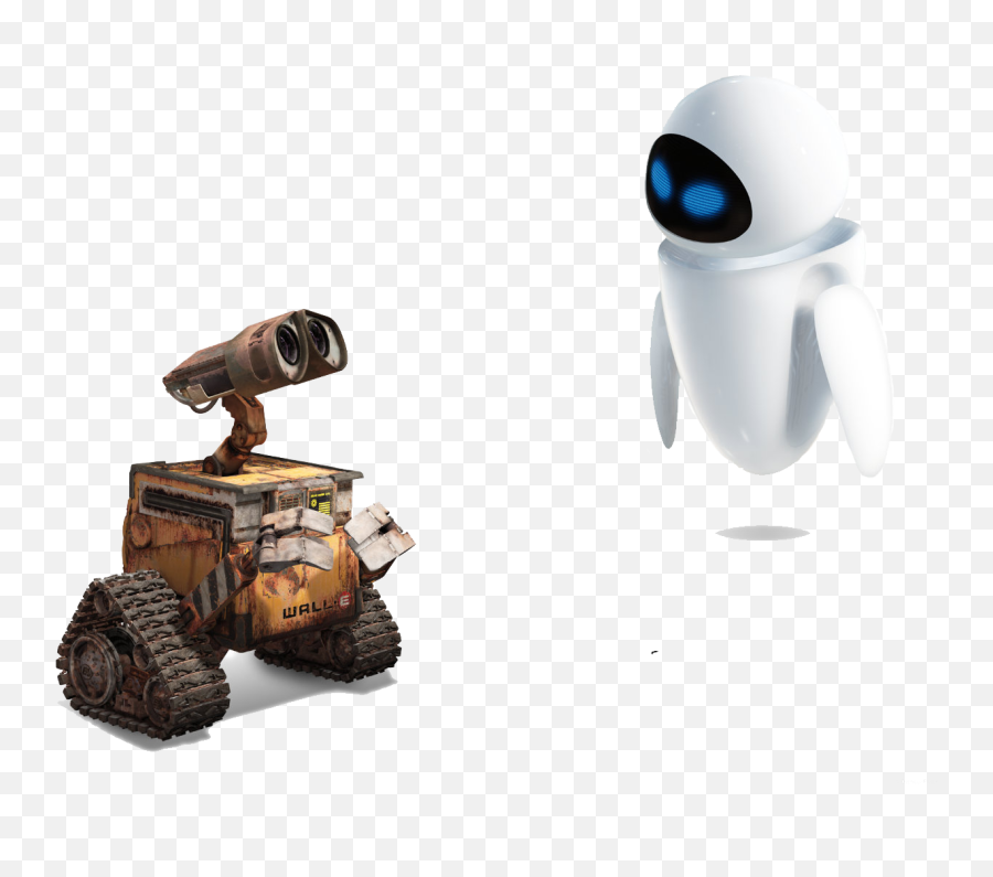 Animation - Wall E And Eve Transparent Background Emoji,Emoticons Walle