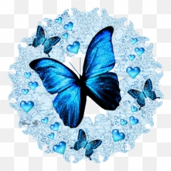 Animated Gif For Avid And Pinnacle Studio - Blue Thank You Butterfly Emoji,Facepalm Emoticon Gif